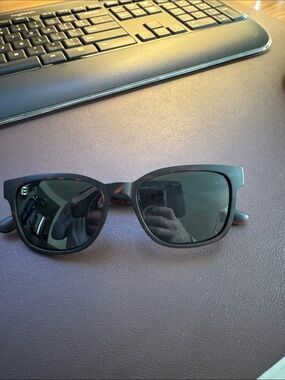 Cole Haan Matte Black Brown Tortoise Sunglasses Polarized